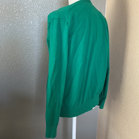 *Lands End - size S (6-8) - Emerald Green cardigan - Picture 3 of 6
